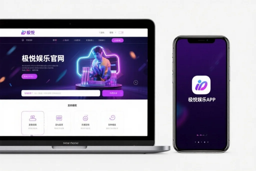 一台笔记本电脑屏幕上显示着恒行3娱乐官网的界面，旁边是一部手机显示着恒行3娱乐APP，两者并列对比